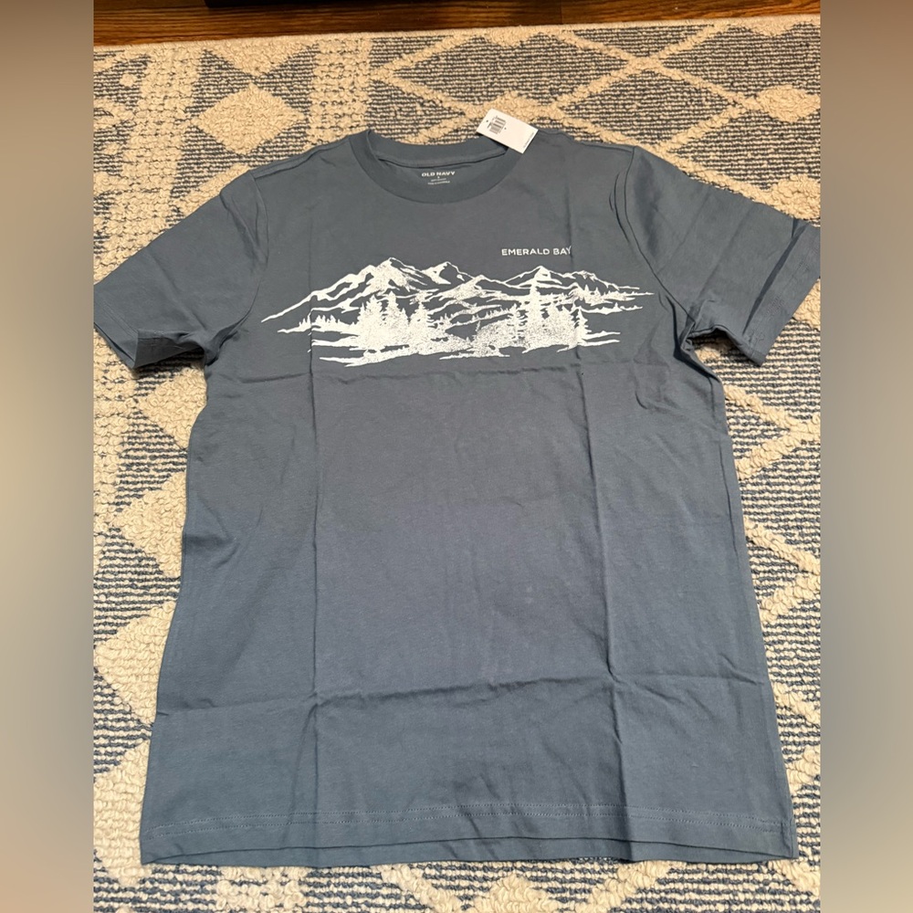 Old Navy Slate Blue Graphic Tee